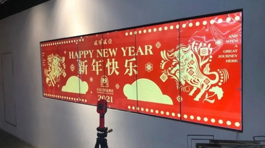 上海百樂門大酒店led透明屏、液晶拼接屏