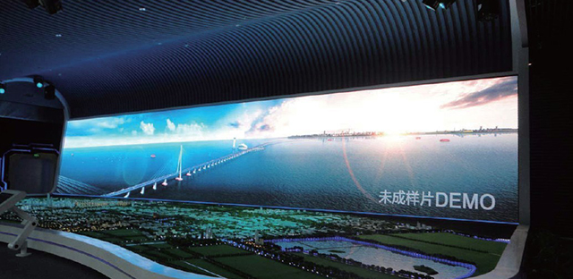 江蘇南通國際城市館展館P5室內(nèi)全彩LED顯示屏由上海智彩科技設計、安裝